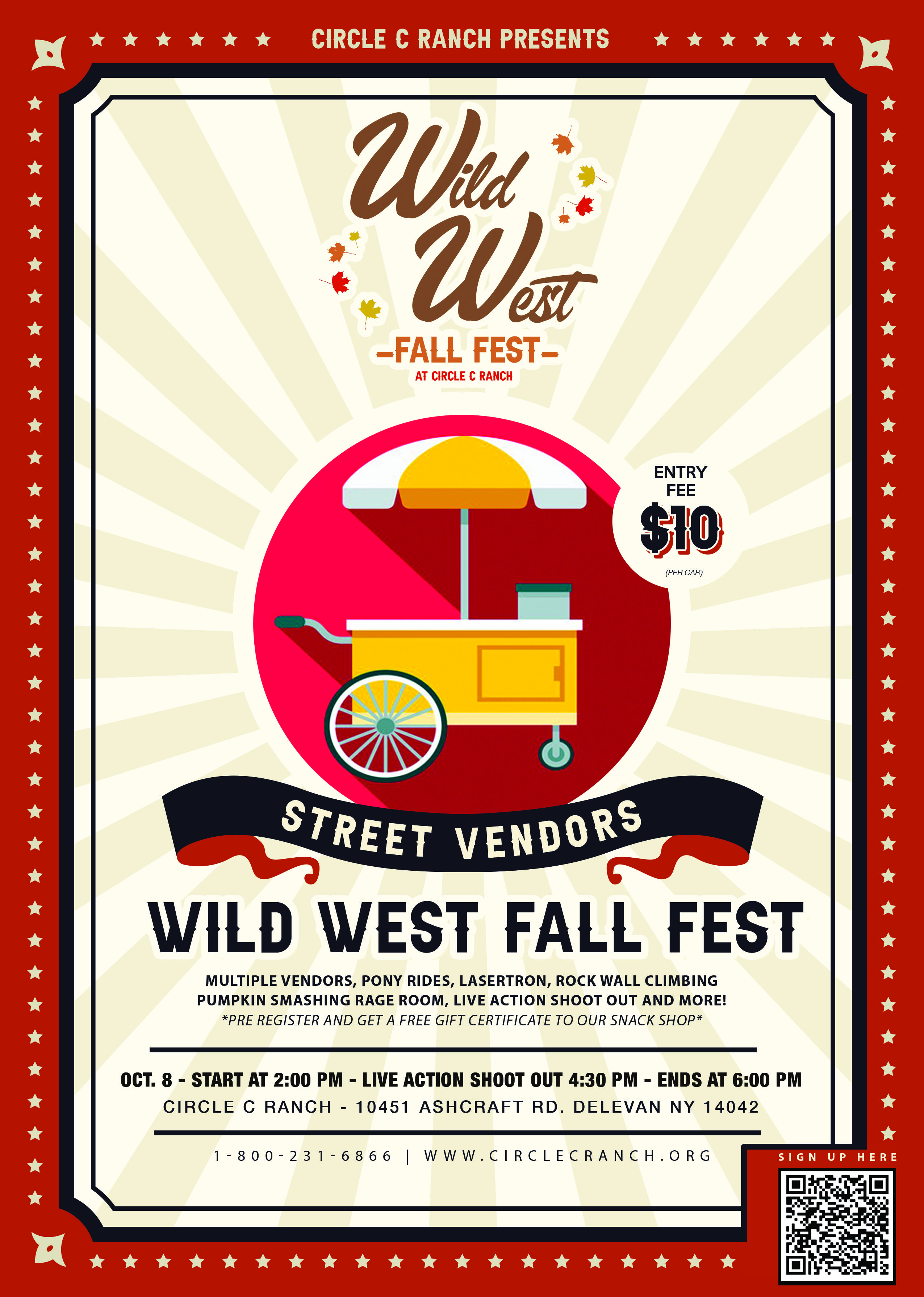 Flyers for Wild West Fall Fest 22Pie Eating